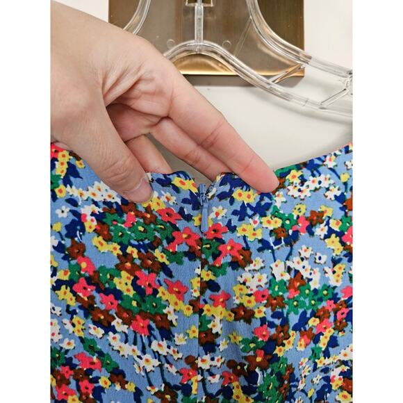 Boden Hazy Blue Ditsy Field Floral Tessa Midi Dress Size 10R - Picture 12 of 16